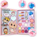 Mutlu Oyuncaklar Çocuk Makyaj Seti Super Girl – Far, Dudak Parlatıcı, Oje ve Ayna