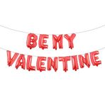 Mutlu Sevgililer Günü Balon Afiş Folyo Balonlar BE MY VALENTINE Mektuplar Balonlar Seti Sevgililer Günü Evlilik Yıldönümü Nişan Partisi Ev Dekorasyonu için (SEVGİLİLERİM DEĞİL Kırmızı)