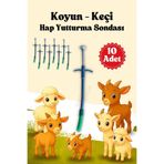 mutlu tavukçuluk 10 Adet Hap Plastik Hap Yutturma Sondası Küçükbaş Koyun İlaç Yuturma Enjektörü Keçi Kuzu Oğlak Koç