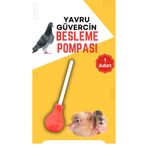 MUTLU TAVUKÇULUK Güvercin Yavru Besleme Yem Verme Pompası 1 Adet Şebap Posta Güvercini Süs Kuşu Taklacı Güvercini