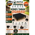 MUTLU TAVUKÇULUK Kalıın Izgara 50x50 cm 1 Adet Güvercin Tavşan Bıldırcın Civciv Süs Tavuğu Kümes Taban Izgarası Güvercin Tavuk Izgara