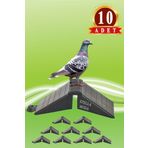 MUTLU TAVUKÇULUK Tünek Güvercin Bekar Tüneği 10 Adet Plastik Kuş Pigeon Yuva Taklacı Hünkari Balon Hatay Güvercini