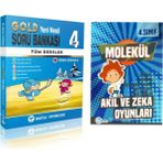 Mutlu Yayıncılık 4. Sınıf Tüm Dersler Gold Soru Bankası - Akıl Zeka Kitabı