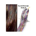 MutluBiDünya Kaynak Boncuğu Hediyeli Hair Tinsel Gelin Teli Saç Simi Aksesuarı