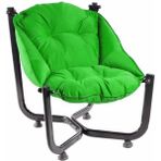 MutluPaket Kolay Kurulum Ergonomik Paşa Bahçe Keyif Koltuğu (Avokado Yeşili) - Siyah