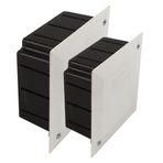 Mutlusan 10x10 cm Siyah Kare Buat