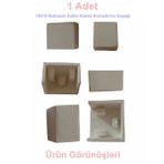 Mutlusan 16X16 Kablo Kanalı Uç Tapa Sonlandırma Kapağı Plastik Beyaz