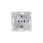 Mutlusan 22006000282 Topraklı Priz Inox