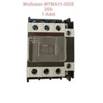 MUTLUSAN 3P 25A 11KW AC Kontaktör 220v 1NO+1NC (25 Amper 220 Volt 1 Açık 1 Kapalı Kontak Trifaze Kon