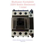 Mutlusan 3P 32A 15Kw Ac Kontaktör 220V 1No+1Nc (32 Amper 220 Volt 1 Açık 1 Kapalı Kontak Trifaze Kontaktör)