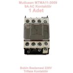 MUTLUSAN 3P 9A 4KW AC Kontaktör 220v 1NO+1NC (9 Amper 220 Volt 1 Açık 1 Kapalı Kontak Trifaze Kontak