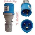 Mutlusan 3X32a Cee Norm Monofaze Düz Fiş 2P+T Ip44 (Mut-310 220V Volt Sanayi Tip)