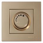 Mutlusan 600 W Çerçeveli Rita Antik Altın Işıklı Dimmer