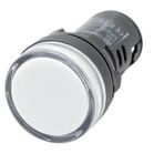 Mutlusan Beyaz 220v 22 mm Ledli Sinyal Lambası