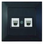 Mutlusan Candela Siyah Renk Nümeris Rj-11 Telefon Prizi