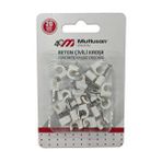 Mutlusan No 1 Beton Çivili 20 Li Paket Kroşe Beyaz