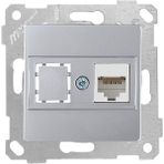 Mutlusan Rita Mekanizmalı 1xRJ45 Cat6 Inox Tuş Data Prizi
