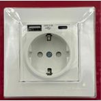 Mutlusan Rita Topraklı Priz Usb+Type-C (2220 629 0201B) Beyaz Blisterli - 1 Adet