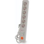 Mutlusan USB Şok Korumalı Grup Priz - Gri - 2 li Üniversal USB port