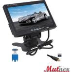 Mutnex 7 Inç VGA Hdmı Monitör - Araç Içi Kullanım Için (Geri Vites Tetikli) - Siyah