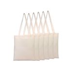 MUTURA Baskısız Poplin Ham Bez Çanta 6 adet 160 Gr. %100 Pamuk Kumaş Punch Ve Boyamaya Uygun DEĞİLDİR