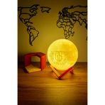 muuntain Aslan Fotoğraflı Galatasaray 3d Dekoratif Ay Gece Lambası Moon Lamp Pilli(13cm)