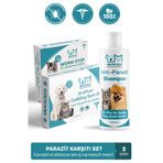 muvicado Kedi İç ve Dış Parazit Seti Köpek İç Dış Anti Parazit Şampuan Tablet Damla Bit Pire Kene Karşıtı Set