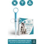 Muvicado Kedi Köpek Anti Iç Organizma Parazit 4 Adet Tablet + Hap Yutturma Aparatı ( Dış Parazit Bit Pire Kene Için Damla Mağazamızda Mevcuttur)