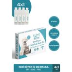 Muvicado Kedi Köpek İç Dış Damla 4x1 ml Bitkisel Uzaklaştırıcı Tüm Yaş Grupları İçin Veteriner Onaylı