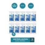 muvicado Kedi Malt Destekli Kedi Ödül Lolipopu Kediler İçin Ödül Maması Lolipop Blueberry 10 Adet