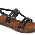 Muya 97201-2133 Siyah Kadın Sandalet
