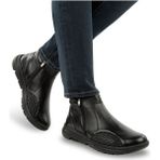 Muya Helix 322919-001 Orthopedik Deri Kemik Çıkıntısı ve Topuk Dikeni Pedli Fermuarlı Erkek Bot - Siyah
