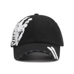 MUYAN Outdoor beyzbol kepi kadın beyzbol şapkası gündelik moda kişilik Hip Hop Cap erkekler ve kadınlar için ayarlanabilir beyzbol şapkası, Siyah, 56-61
