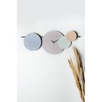 Muyika Maxico Metal 75-30Cm Dekoratif Duvar Saati (Mavi-Lila-Yeşil-Kahve)) Mds-R Myk2097-6