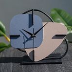 Muyika Muyika Brazil Metal Masa Saati Mavi Pudra 25x22cm