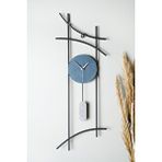 Muyika Muyika Ken Metal 75-30cm Dekoratif Duvar Saati Mds-50 Siyah