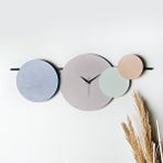 Muyika Muyika Maxico Metal 75-30cm Dekoratif Duvar Saati (mavi-lila-yeşil-kahve)) Mds-50 Çok Renkli