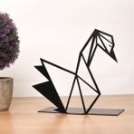 Muyika MYK1354 Metal Kuğu 20x15 cm Masa Üstü Biblo