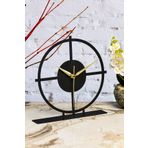Muyika Nuvola Siyah Metal Dekoratif Masa Üstü Saati 25x23cm Mms-m