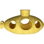 Muyu Craft Akvaryum Dekoru Sarı Denizaltı Mağara Doğal Görünümlü Balık Saklanma ve Yüzme Alanı - 9,5 x 7,5