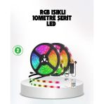 Müziğe Duyarlı Renkli Smart Şerit Led Işık Usb Bağlantılı Ambiyans Aydınlatma Mir27919257