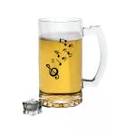 Müzik Baskılı Bira Bardağı - Bira Bardak