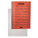 Muzik Defteri A4 40 Yaprak Plastik Kapak 1 Adet Sol Anahtarli Pp Kapak Muzik Defteri 21X29.7 Cm 12 Sutunlu