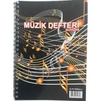 Müzik Defteri Büyük Boy 32 Yaprak Telli Spiralli
