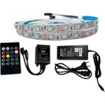 Müzik Modlu Ir Kumandalı Rgb Şerit LED Set 5050 Ledli 3çipli 10METRE IP20 - 10 m - Çok Renkli