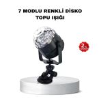 Müzik Ritmine Duyarlı Renkli Disko Topu – 7 Modlu Işıklı Parti Lambası Mir30424939