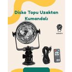Müzik Ritmine Uyumlu 7 Modlu Renkli Disko Topu Işığı
