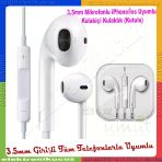 Müzik Sistemi Kulakiçi Kulaklık 3.5Mm Jaklı Stereo Samsung Galaxy S9 Uyumlu Mikrofonlu Kulaklık Ses Sistemi Kulaklık