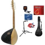 Müzikhal Ticaret Dut Ağacı Filetolu Kısa Sap Bağlama Saz Full Set