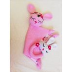 Müzikli Uyku Arkadaşı Mina ve Çıngırak Amigurumi Organik Oyuncak